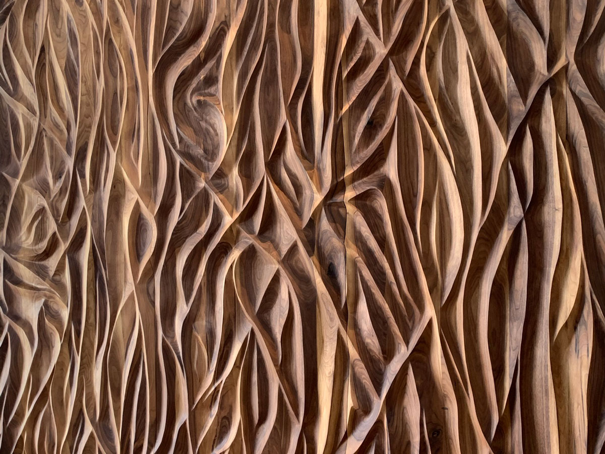 Carved Feature Wall, Morgan Design Build
