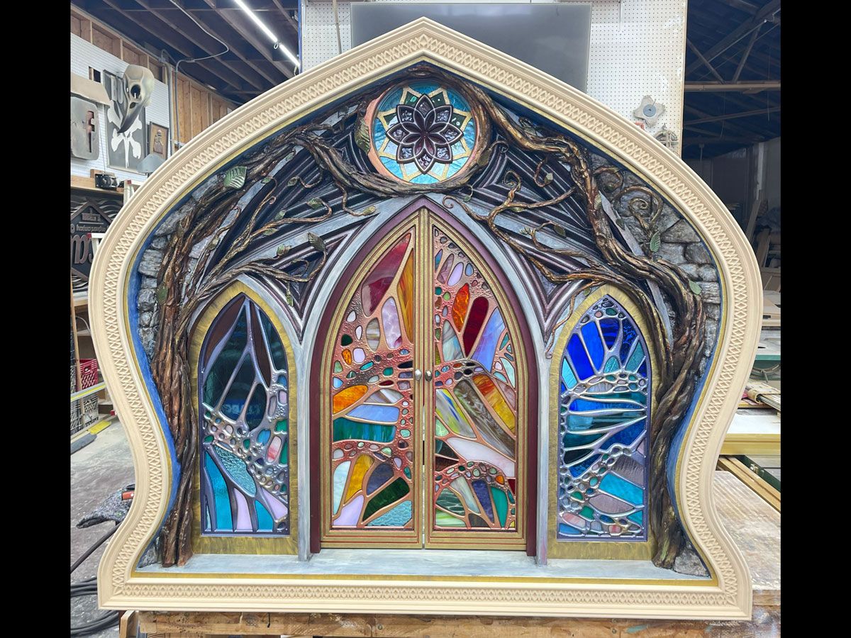 CNC Carved Fairy Door
